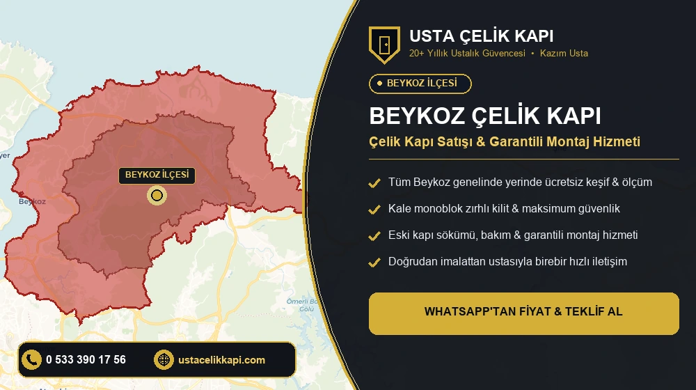 Beykoz Çelik Kapı Satış, Montaj ve Tamir Hizmeti