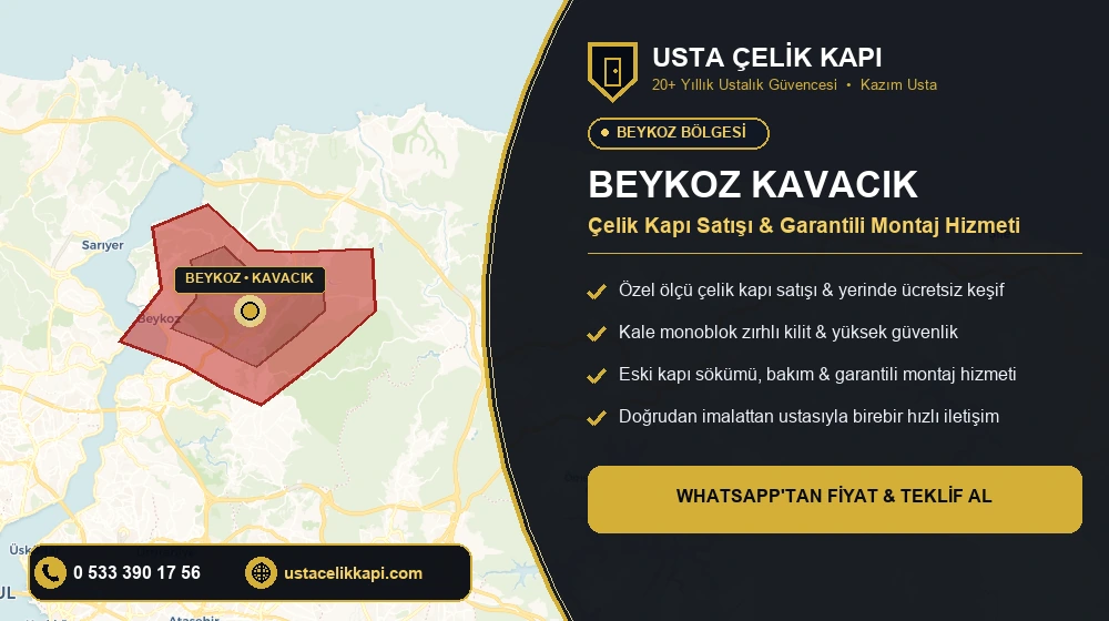 Beykoz Kavacık Çelik Kapı Satış & Montaj Servisi
