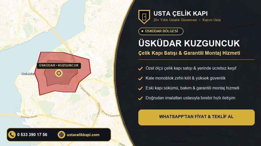 Üsküdar Kuzguncuk Çelik Kapı Satış & Montaj Servisi